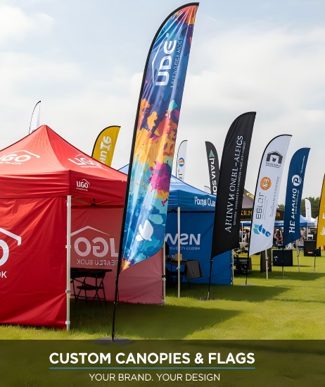canopies flags